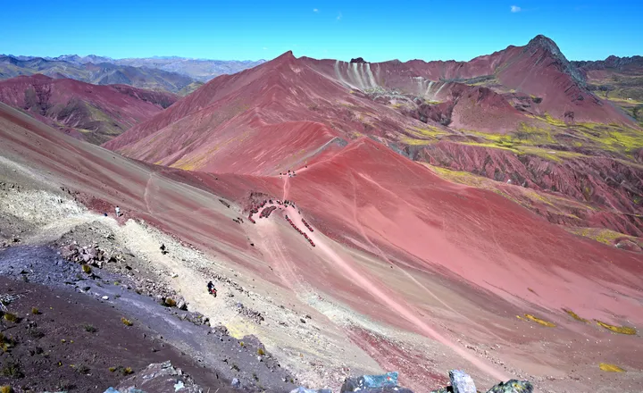 Vista panorámica del Valle Rojo